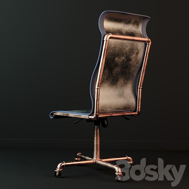 Ergonomy Inc. Steam Punk Chair 3DSMax File - thumbnail 3