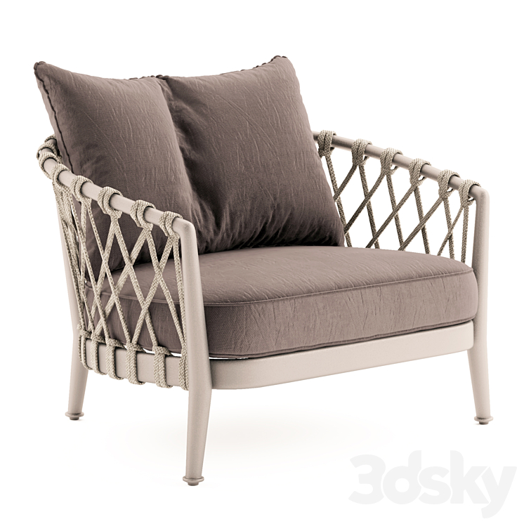 Erica armchair 3DS Max - thumbnail 1