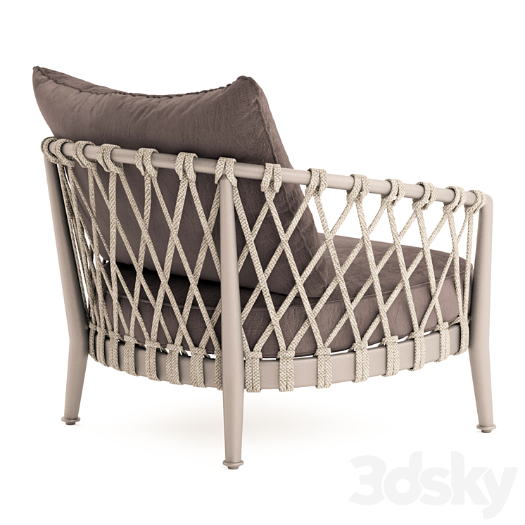 Erica armchair 3DS Max - thumbnail 2