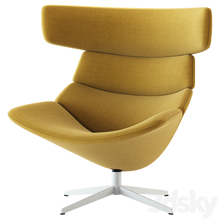 Erik Jorgensen \/ Asko High Easy Chair 3DS Max - thumbnail 1