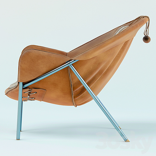 Erik Ole Jorgensen lounge chair 3DS Max Model - thumbnail 2