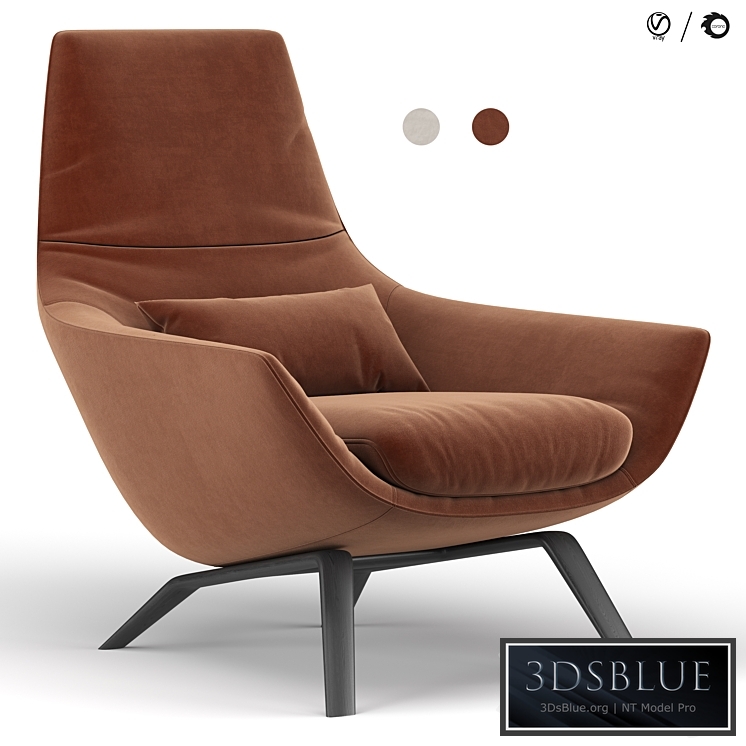 Ermes armchair 3DS Max - thumbnail 3