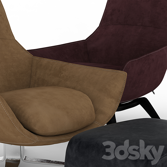 ERMES MAURO LIPPARINI CHAIR 3DS Max Model - thumbnail 2