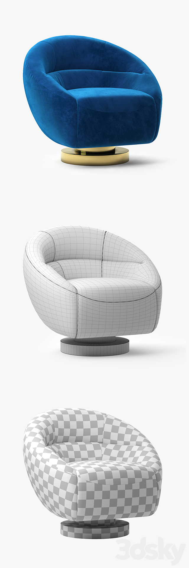 Essential Home _Mansfield armchair 3ds Max - thumbnail 3