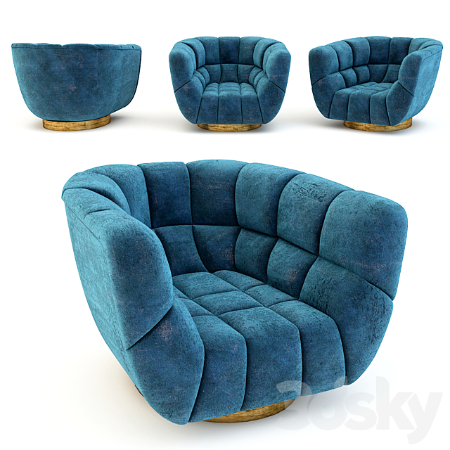 Essex Armchair 3ds Max - thumbnail 1