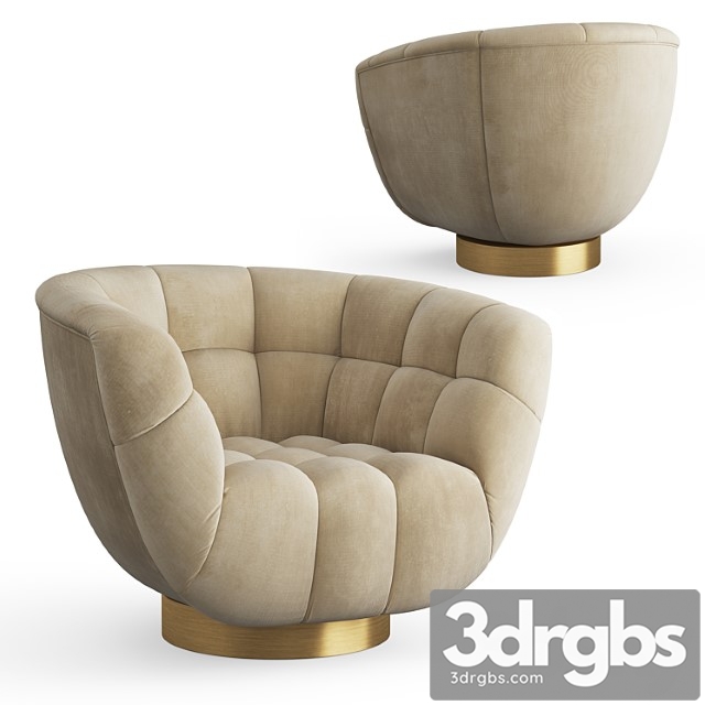 Essex armchair 3dsmax Download - thumbnail 1