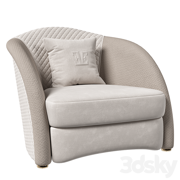 ESTETICA FABIANO armchair 3DS Max Model - thumbnail 1