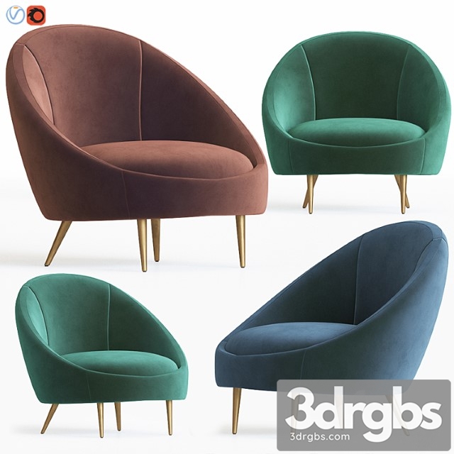 Ether armchair 3dsmax Download - thumbnail 1