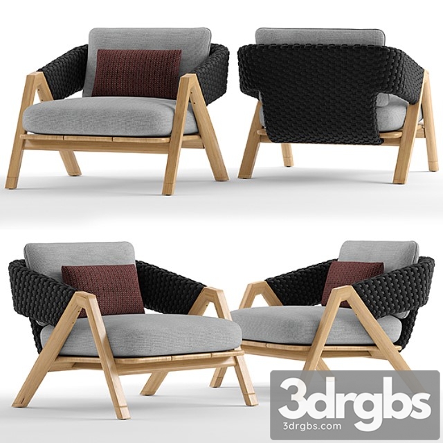 Ethimo knit armchair 3dsmax Download - thumbnail 1