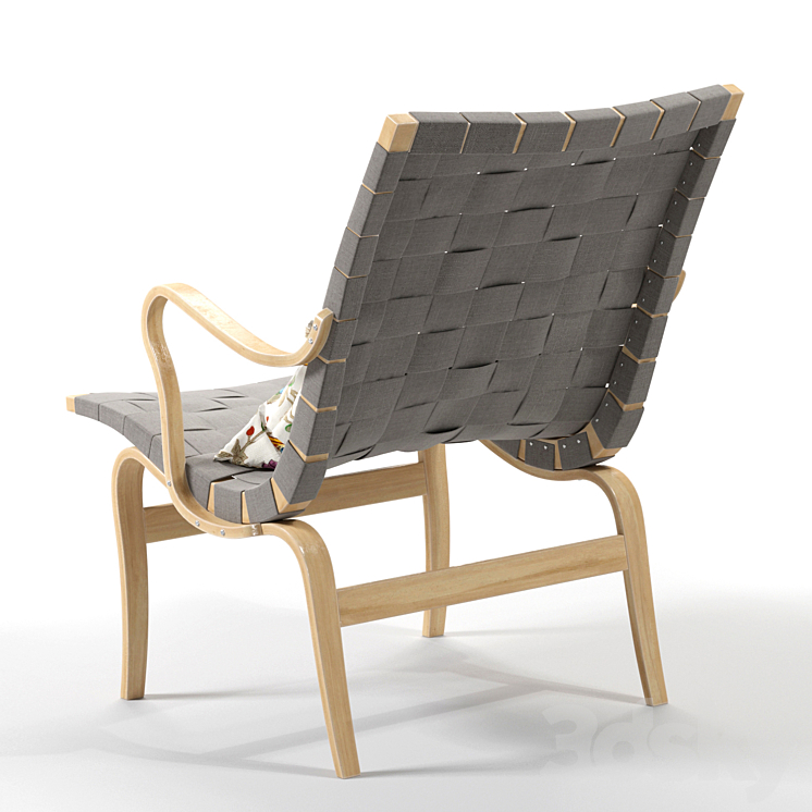 Eva armchair 3DS Max Model - thumbnail 2