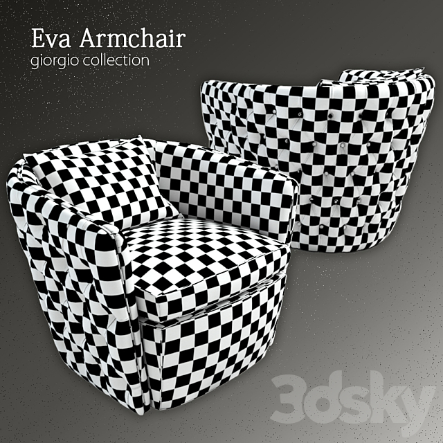 Eva Armchaire 3DSMax File - thumbnail 3