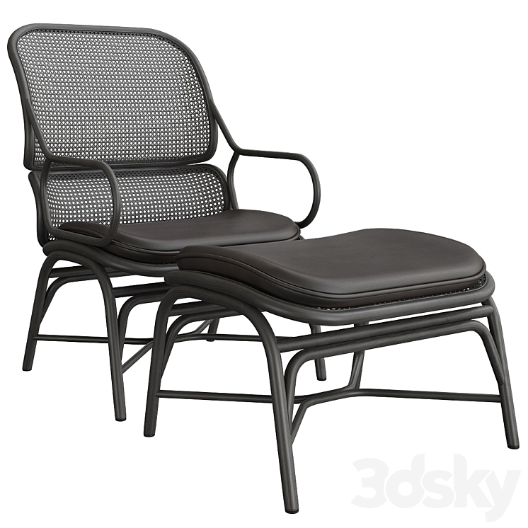 Expormim Frames Lounge Chair 3DS Max Model - thumbnail 2