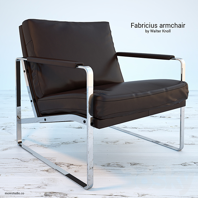 Fabricius armchair by Walter Knoll 3ds Max - thumbnail 1