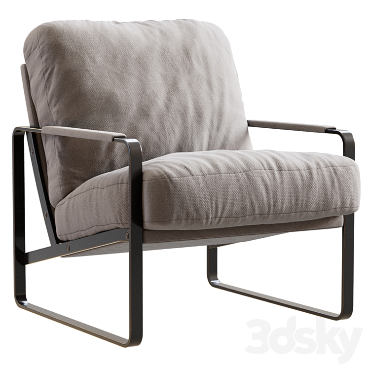 Fabricius Walter Knoll Armchair 3DS Max Model - thumbnail 3