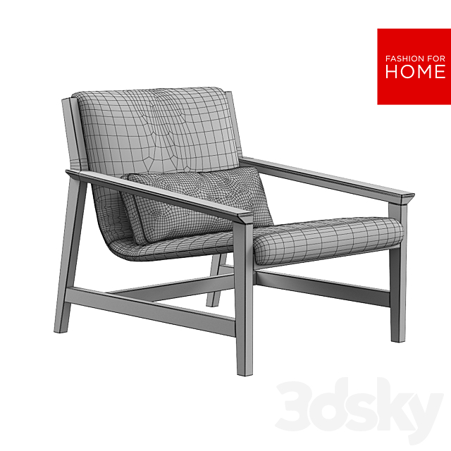 Fashion For Home _ Fauteuil Thames 3DSMax File - thumbnail 2