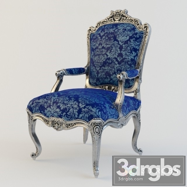 Fauteuil A La Reine Armchair 3dsmax Download - thumbnail 1