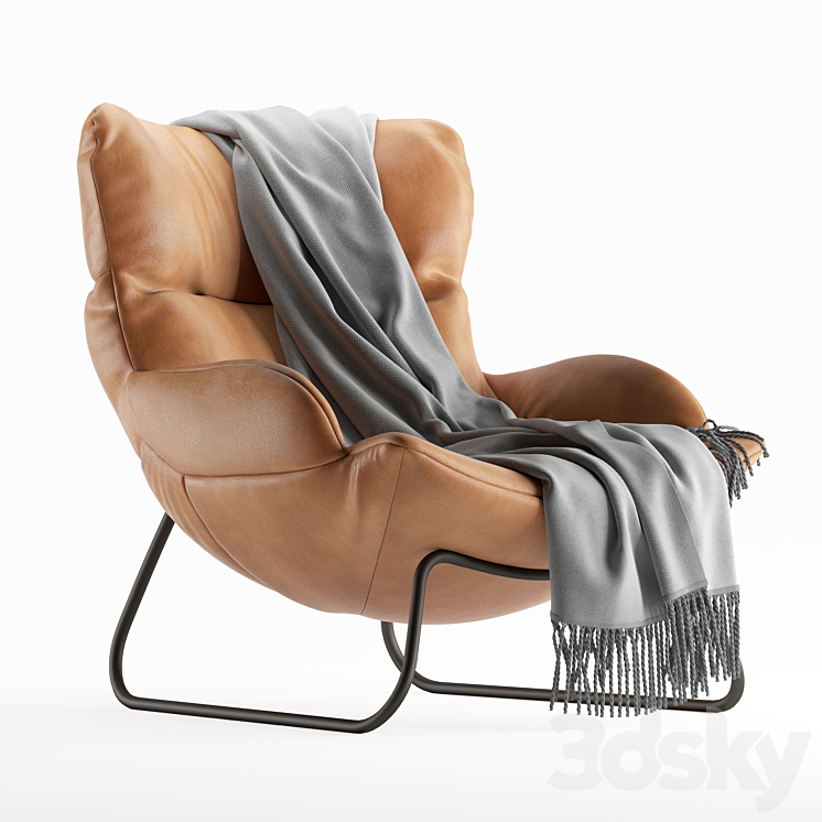 Fauteuil Benz 3DS Max Model - thumbnail 1