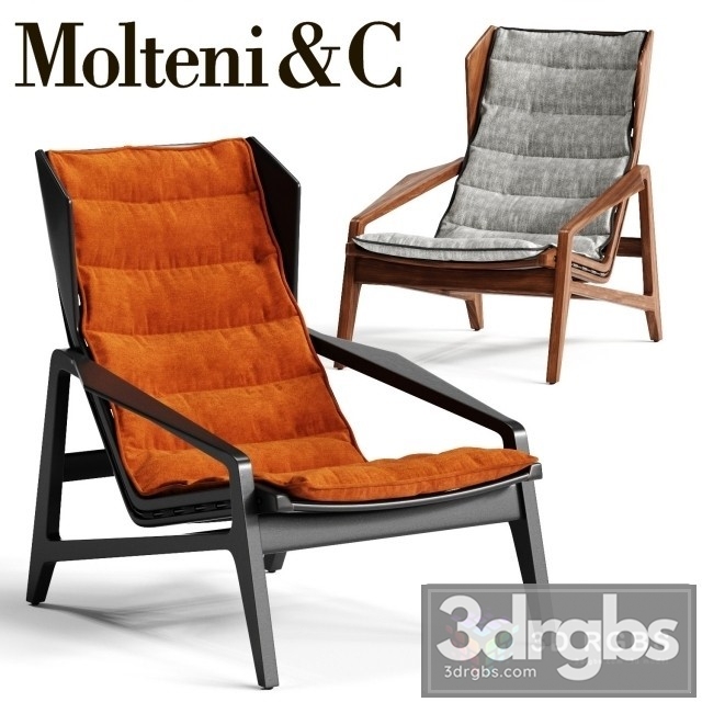 Fauteuil Gio Ponti Molteni C Linea Due 3dsmax Download - thumbnail 1