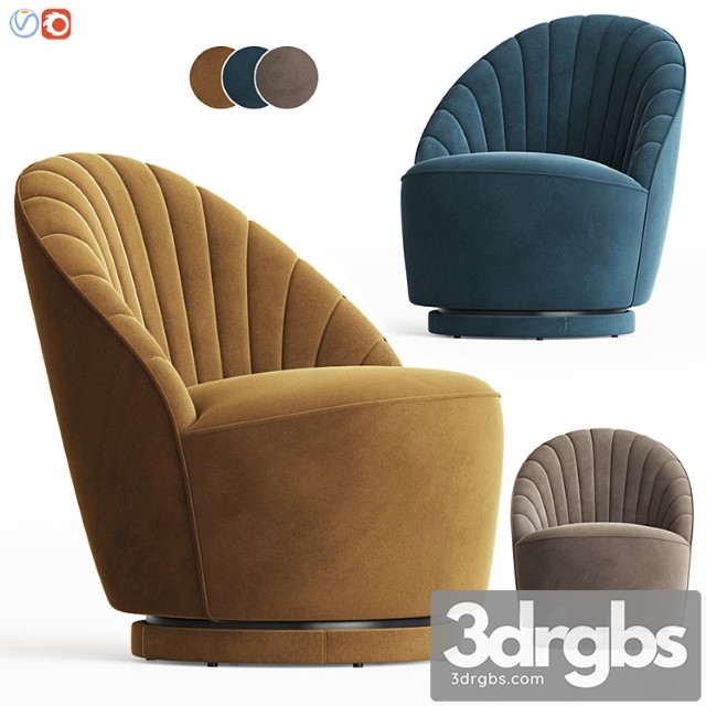 Fauteuil madison armchair homestock 3dsmax Download - thumbnail 1