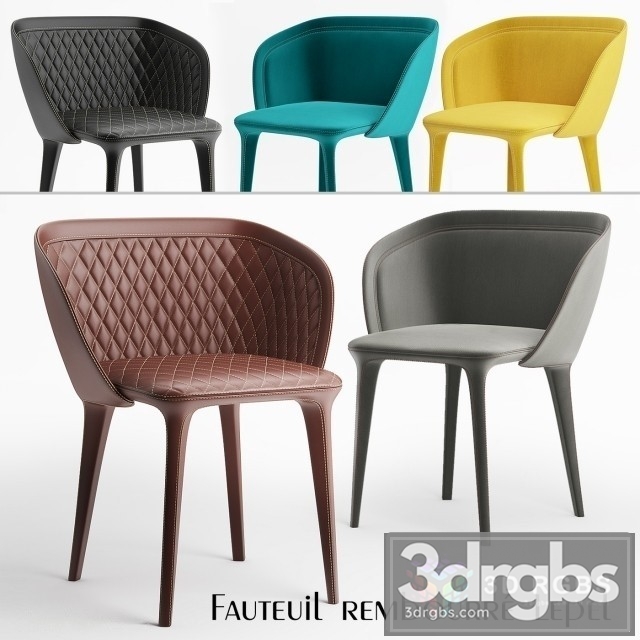 Fauteuil Rembourre Lepel 3dsmax Download - thumbnail 1