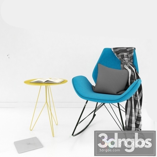 Fauteuil Rocking Chair 3dsmax Download - thumbnail 1