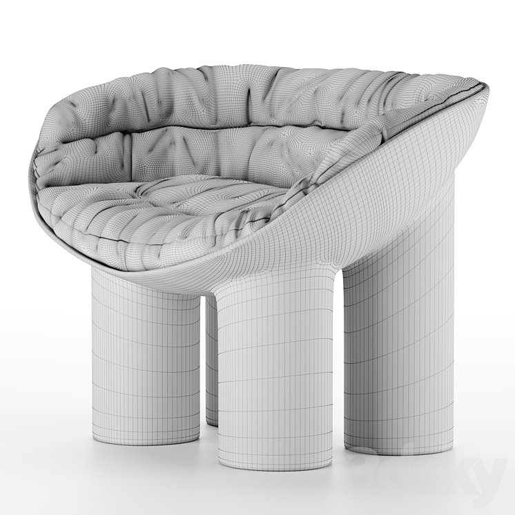 Faye TOOGOOD Roly-Poly Chair 3DS Max - thumbnail 2