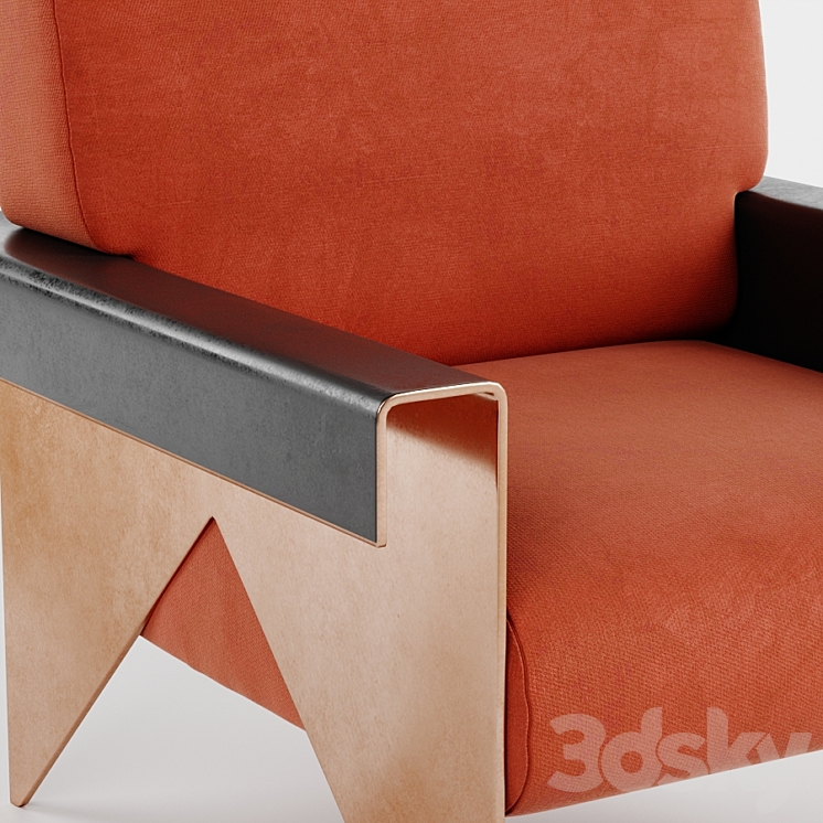 FBC Montis Armchair 3DS Max - thumbnail 2