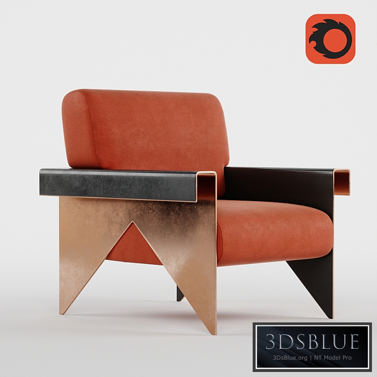 FBC Montis Armchair 3DS Max - thumbnail 3