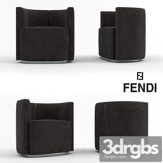 Fendi camilla armchair 3dsmax Download - thumbnail 1