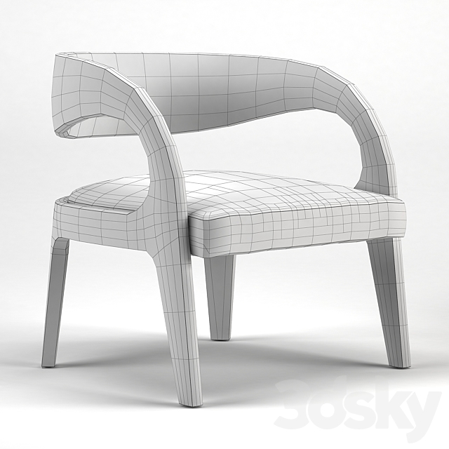 Fendi Casa Berenice Armchairs 3DSMax File - thumbnail 2