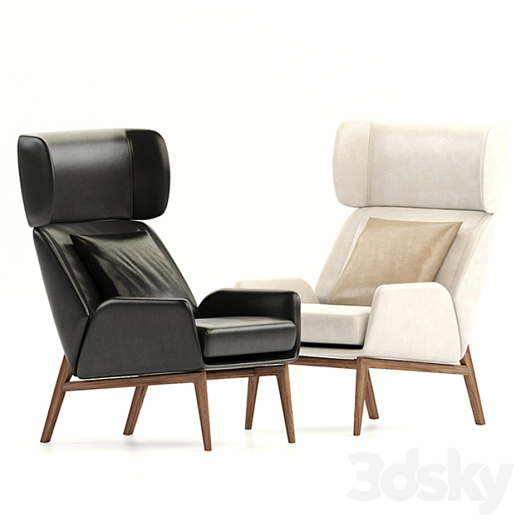 Fendi Casa Hermann Armchair 3DS Max - thumbnail 1