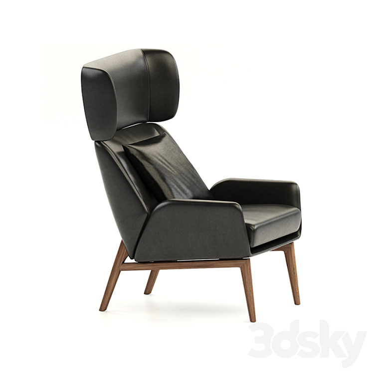 Fendi Casa Hermann Armchair 3DS Max - thumbnail 2