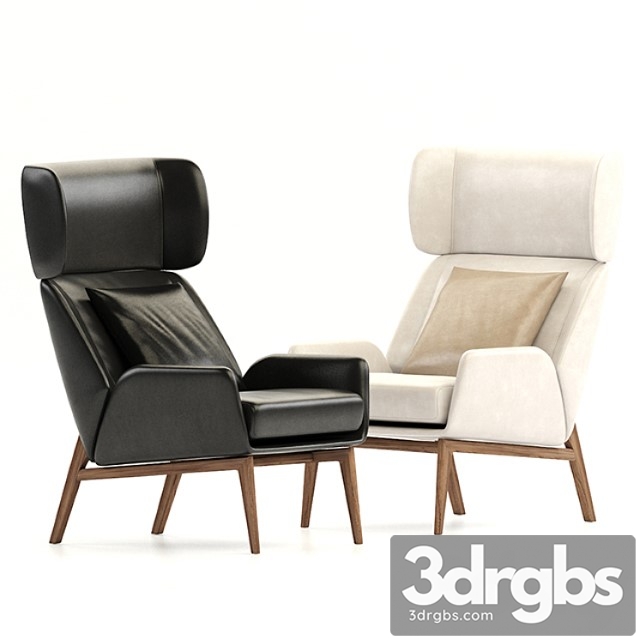 Fendi casa hermann armchair 3dsmax Download - thumbnail 1