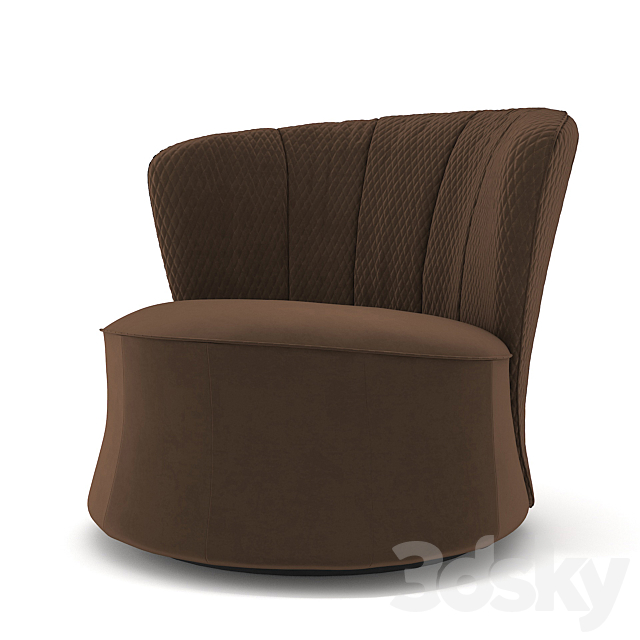 Fendi Casa Tait Armchair 3ds Max - thumbnail 2