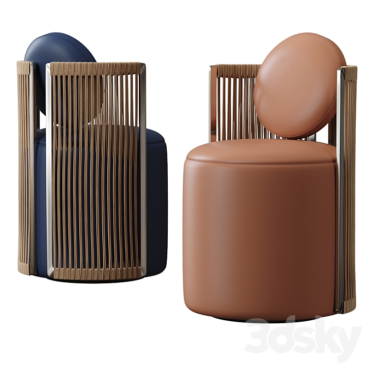 Fendi Casa Thea Armchair 3DS Max Model - thumbnail 1