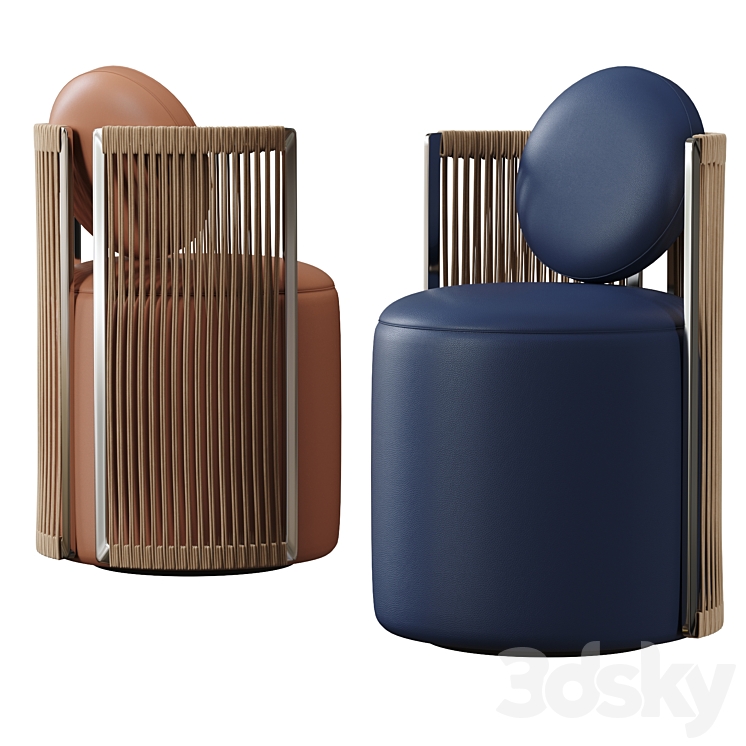 Fendi Casa Thea Armchair 3DS Max Model - thumbnail 2