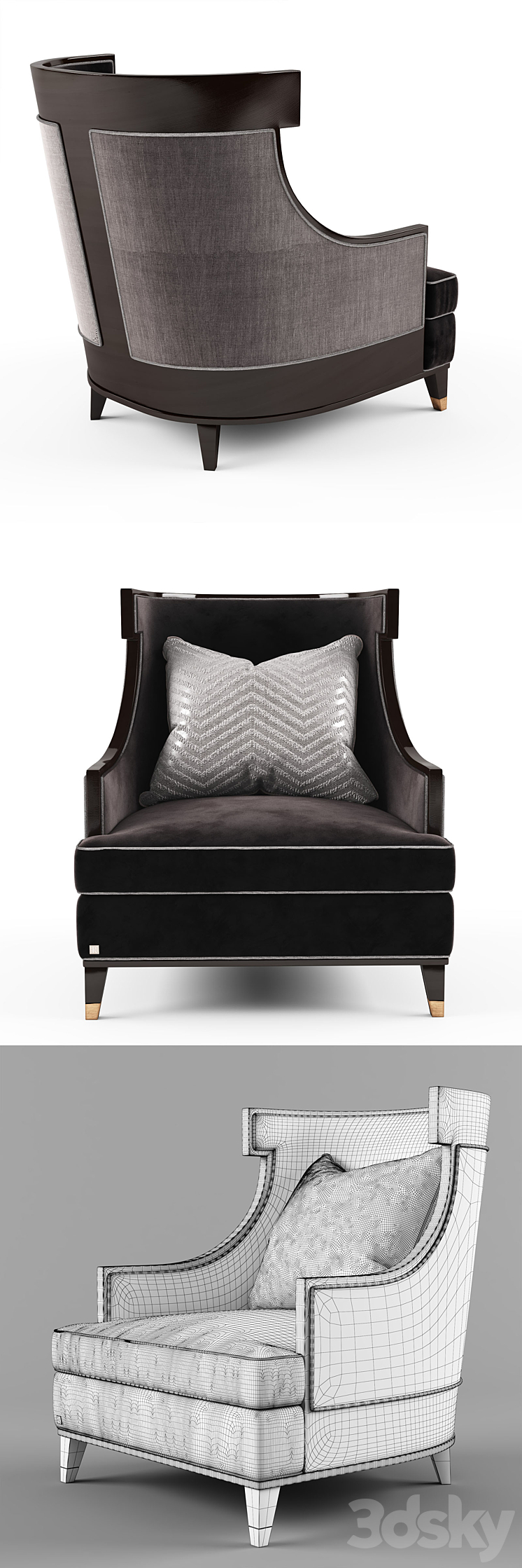 Ferris Rafauli Armchair_2 3DS Max - thumbnail 2