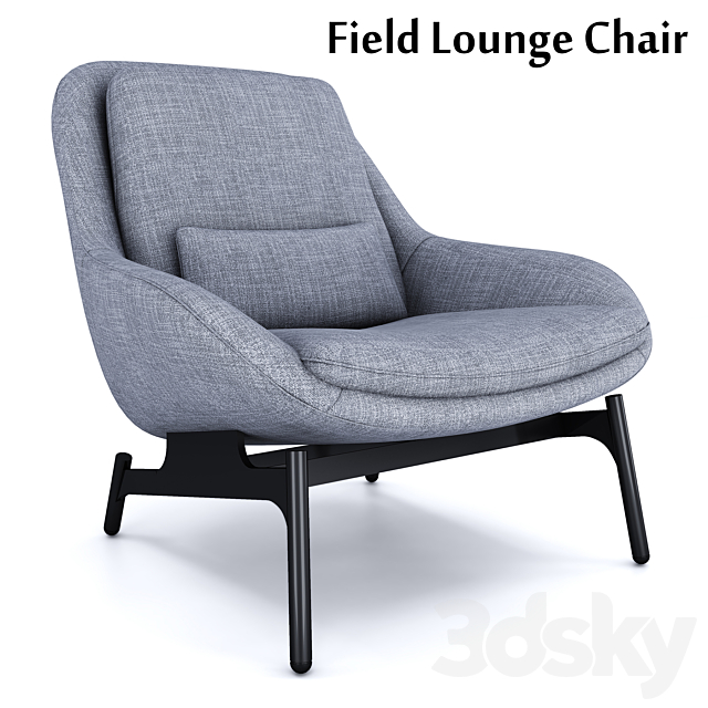 Field Lounge Chair 3ds Max - thumbnail 1