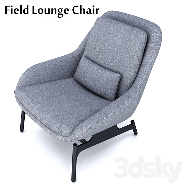 Field Lounge Chair 3ds Max - thumbnail 2