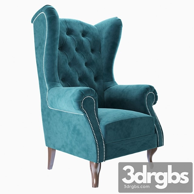 Fireplace armchair 3dsmax Download - thumbnail 1