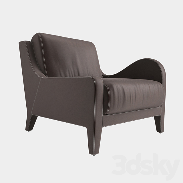 Flai armchair NOUVELLE VAGUE art 11518 DX 3ds Max - thumbnail 1