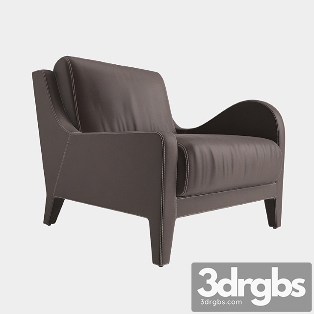 Flai Armchair Nouvelle Vague Art 11518 Dx 3dsmax Download - thumbnail 1