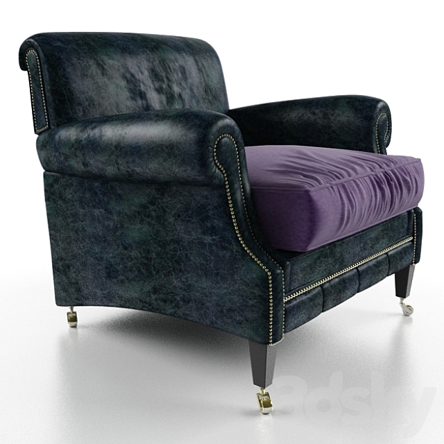 Fleming & Howland George Berkley armchair 3DS Max Model - thumbnail 2