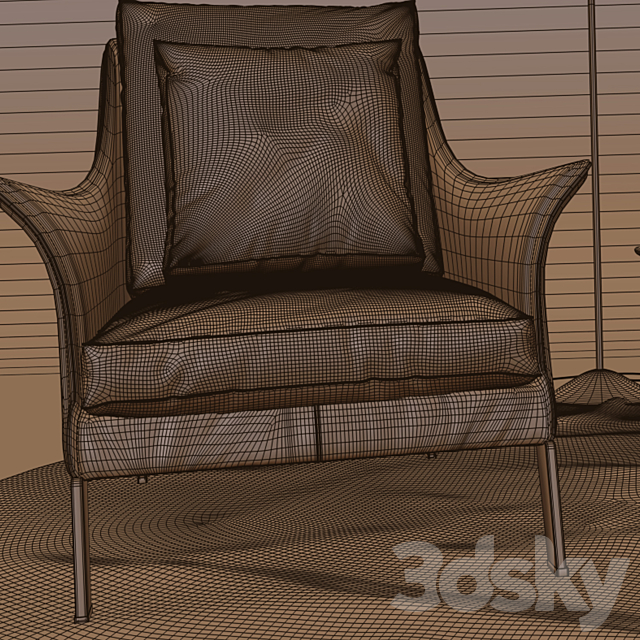 Flexform Boss Armchair 3DSMax File - thumbnail 3