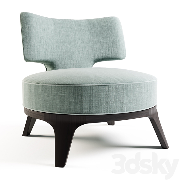 Flexform Drop ottoman 3DSMax File - thumbnail 1