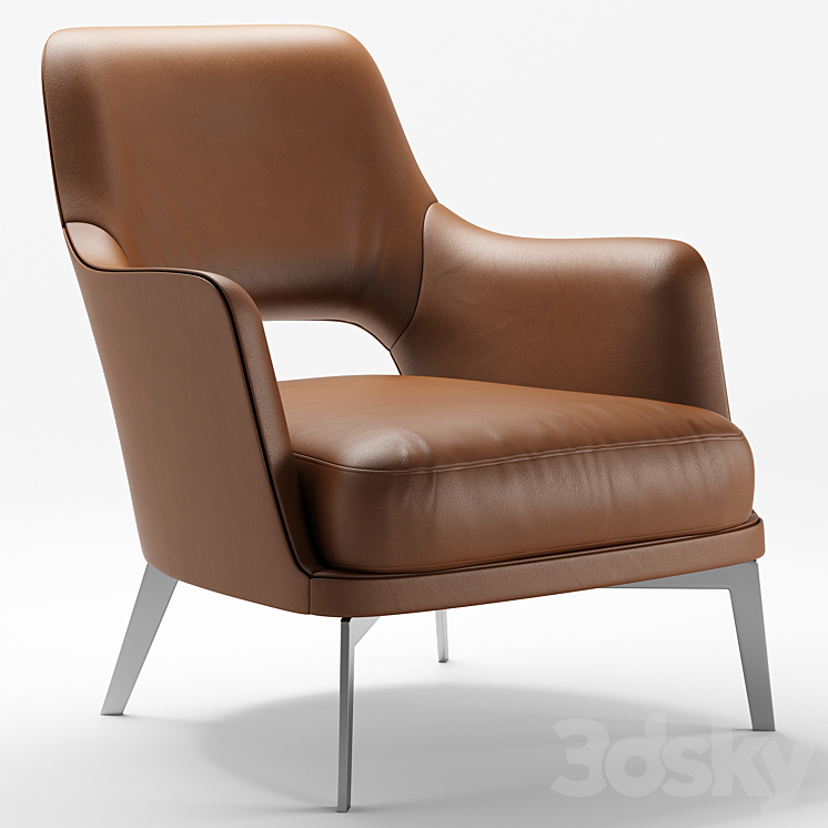 Flexform gatsby armchair 3DS Max - thumbnail 1