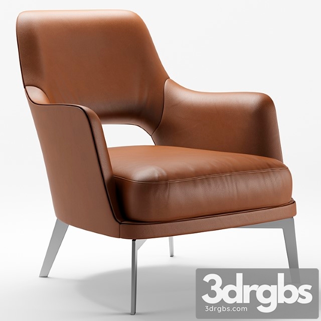 Flexform gatsby armchair 3dsmax Download - thumbnail 1