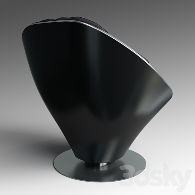 FLOW Armchair 3DS Max Model - thumbnail 2