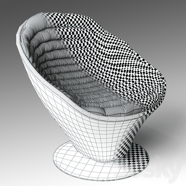 FLOW Armchair 3DS Max Model - thumbnail 3