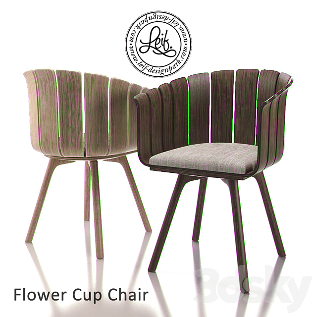 FLOWER CUP Chair 3ds Max - thumbnail 1